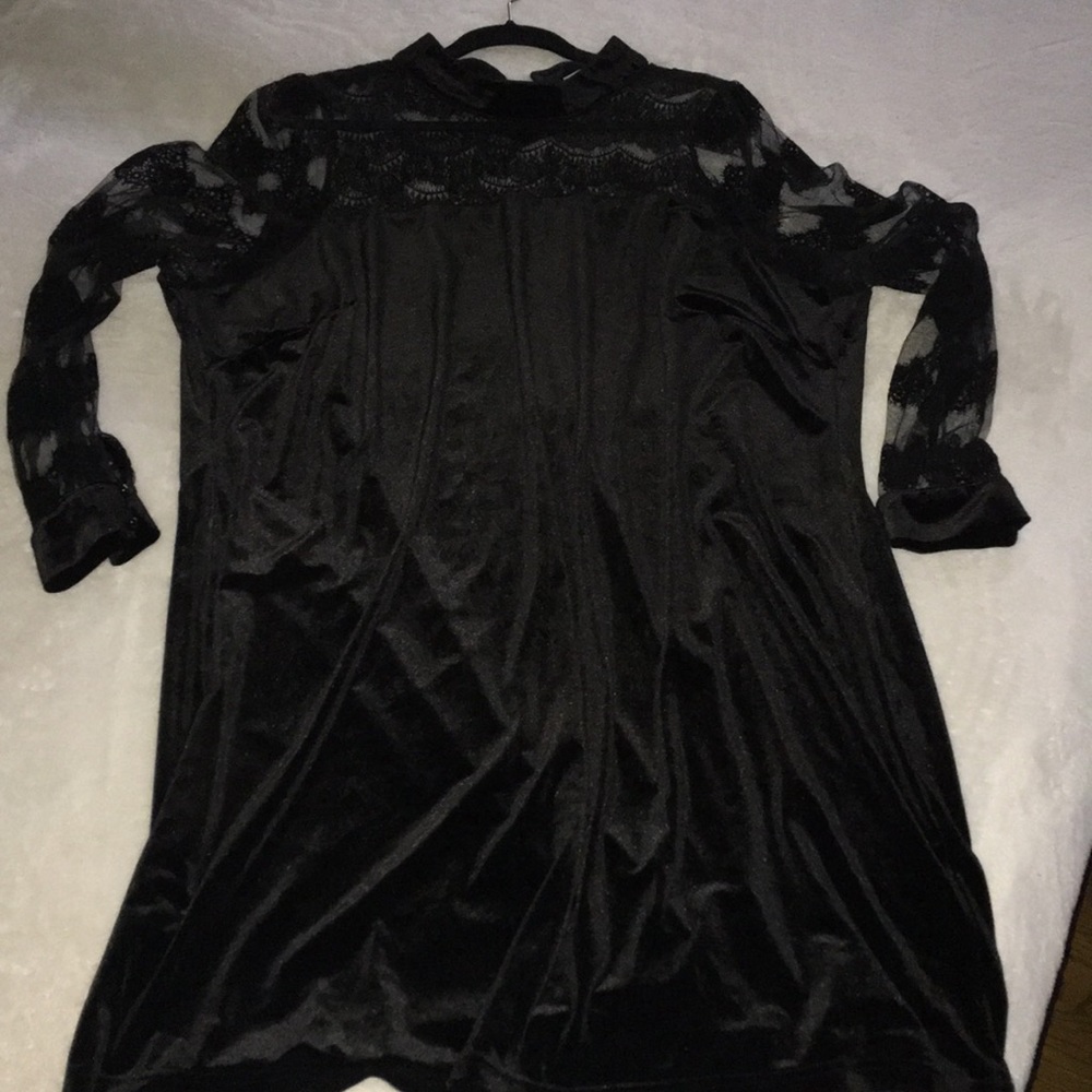 Tunic velvet dress